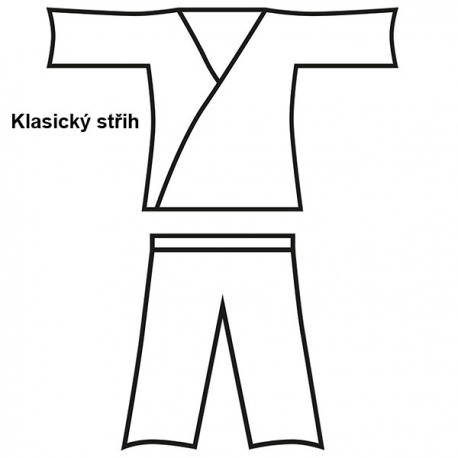 Kimono na judo DANRHO Yamanashi bílé s nášivkami