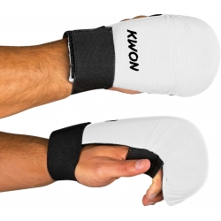 Rukavice na karate KWON volný palec bílé