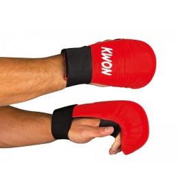 Rukavice na karate KWON volný palec červené