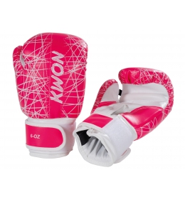 Dětské boxovací rukavice KWON NEON růžové