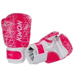 Dětské boxovací rukavice KWON NEON růžové