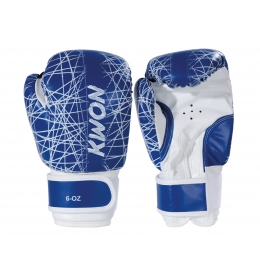 Dětské boxovací rukavice KWON NEON modré