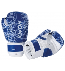 Dětské boxovací rukavice KWON NEON modré
