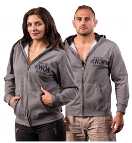 Mikina KWON PROFESSIONAL BOXING šedá