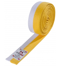 Pásek ke kimonu DANRHO bílo-žlutý