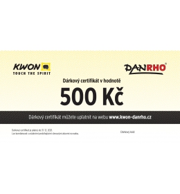 Dárkový certifikát 500 Kč