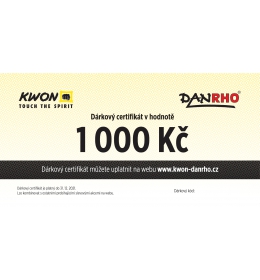 Dárkový certifikát 1000 Kč