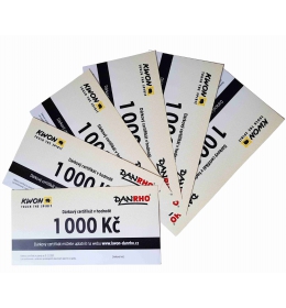 Dárkový certifikát 1000 Kč
