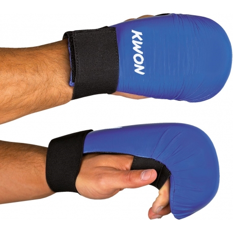 Rukavice na karate KWON volný palec modré