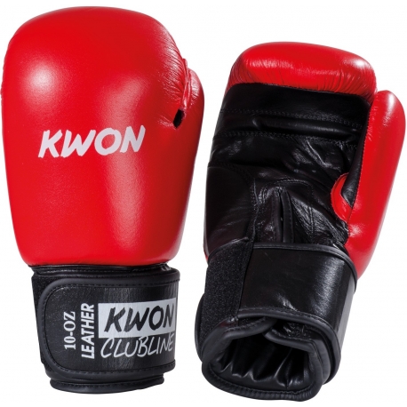 Rukavice KWON Clubline Pointer kožené červené