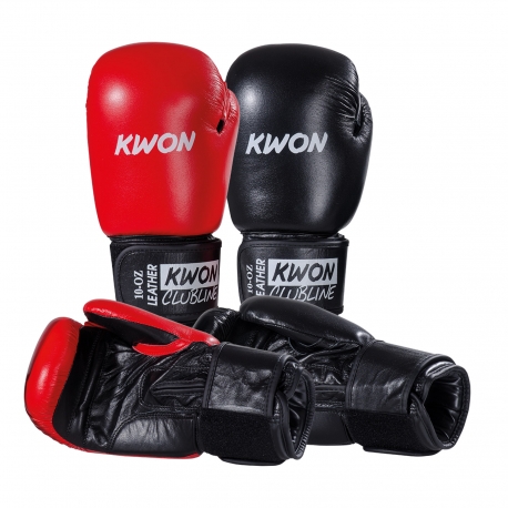 Rukavice KWON Clubline Pointer kožené červené