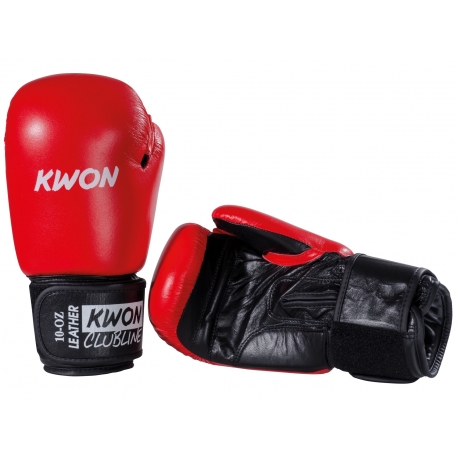 Rukavice KWON Clubline Pointer kožené červené